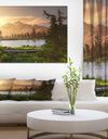 Lake And Mount Shuksan - Lake Landscapes Photographic on wrapped Canvas