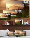 Lake And Mount Shuksan - Lake Landscapes Photographic on wrapped Canvas