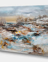 Winter Seasonwith Trees - Landscapes Painting Print on Wrapped Canvas