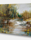 Reflection on the water - Landscapes Painting Print on Wrapped Canvas