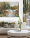 Reflection on the water - Landscapes Painting Print on Wrapped Canvas