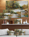 Reflection on the water - Landscapes Painting Print on Wrapped Canvas