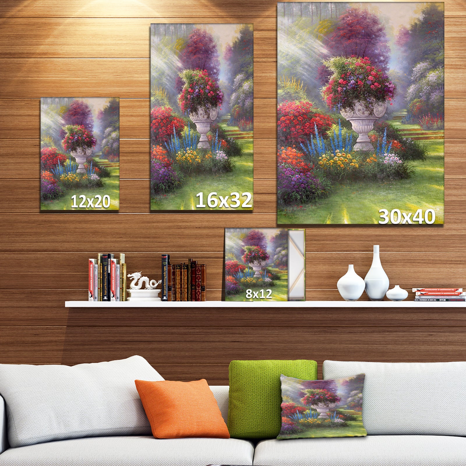 The Garden of Hope - Landscapes Painting Print on Wrapped Canvas