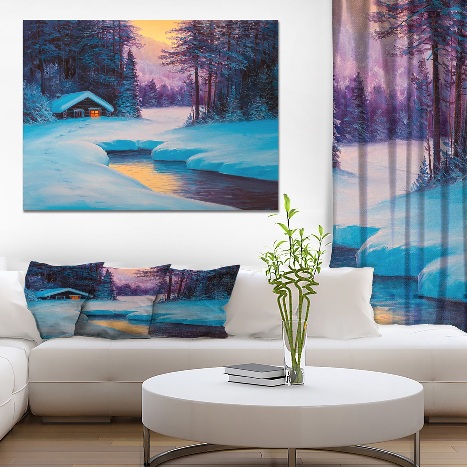 Winter forest - Landscapes Photography on wrapped canvas