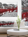 Red Forest in Colorado Rocky Mountains - Floral Landscapes Photographic on wrapped Canvas