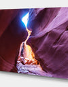 Slot Canyon in The Upper Antelope - Canyon Photography on wrapped canvas