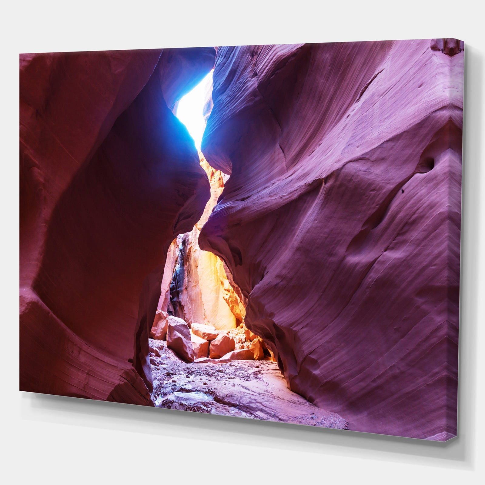 Slot Canyon in The Upper Antelope - Canyon Photography on wrapped canvas