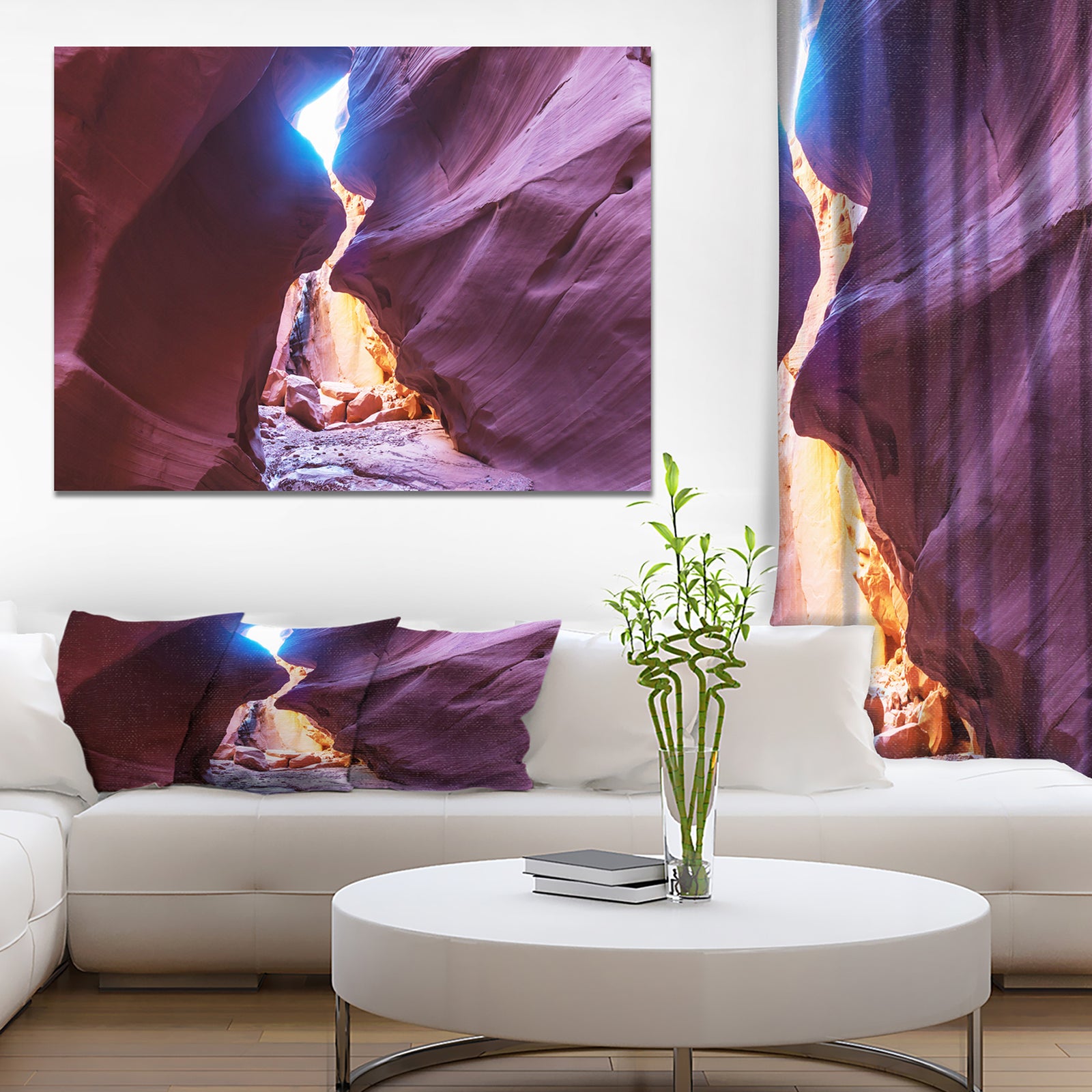 Slot Canyon in The Upper Antelope - Canyon Photography on wrapped canvas