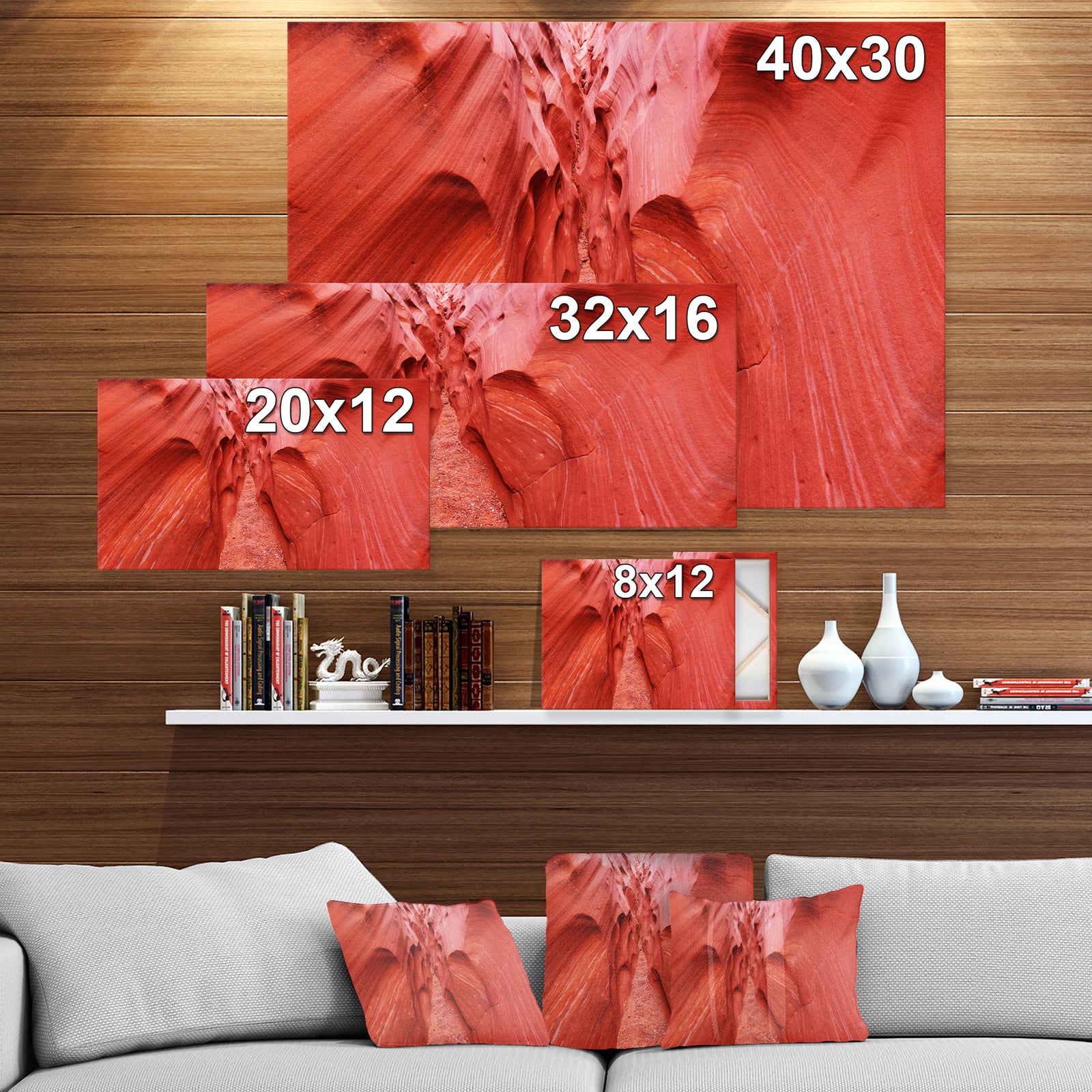 Grand Escalante National Park Canyon Sandstone - Canyon Photography on wrapped canvas