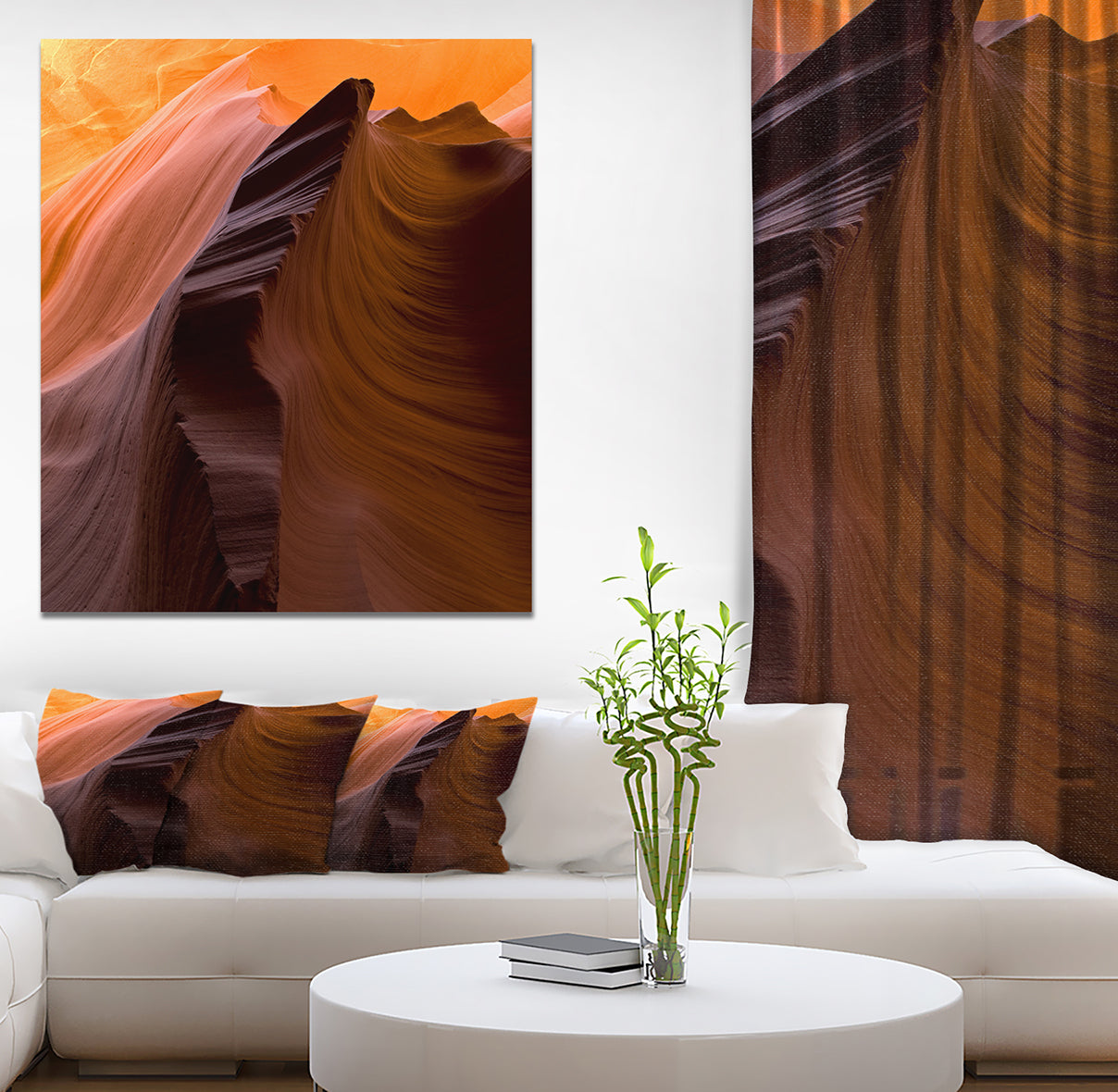 Antelope Canyon - Canyon Photography on wrapped canvas