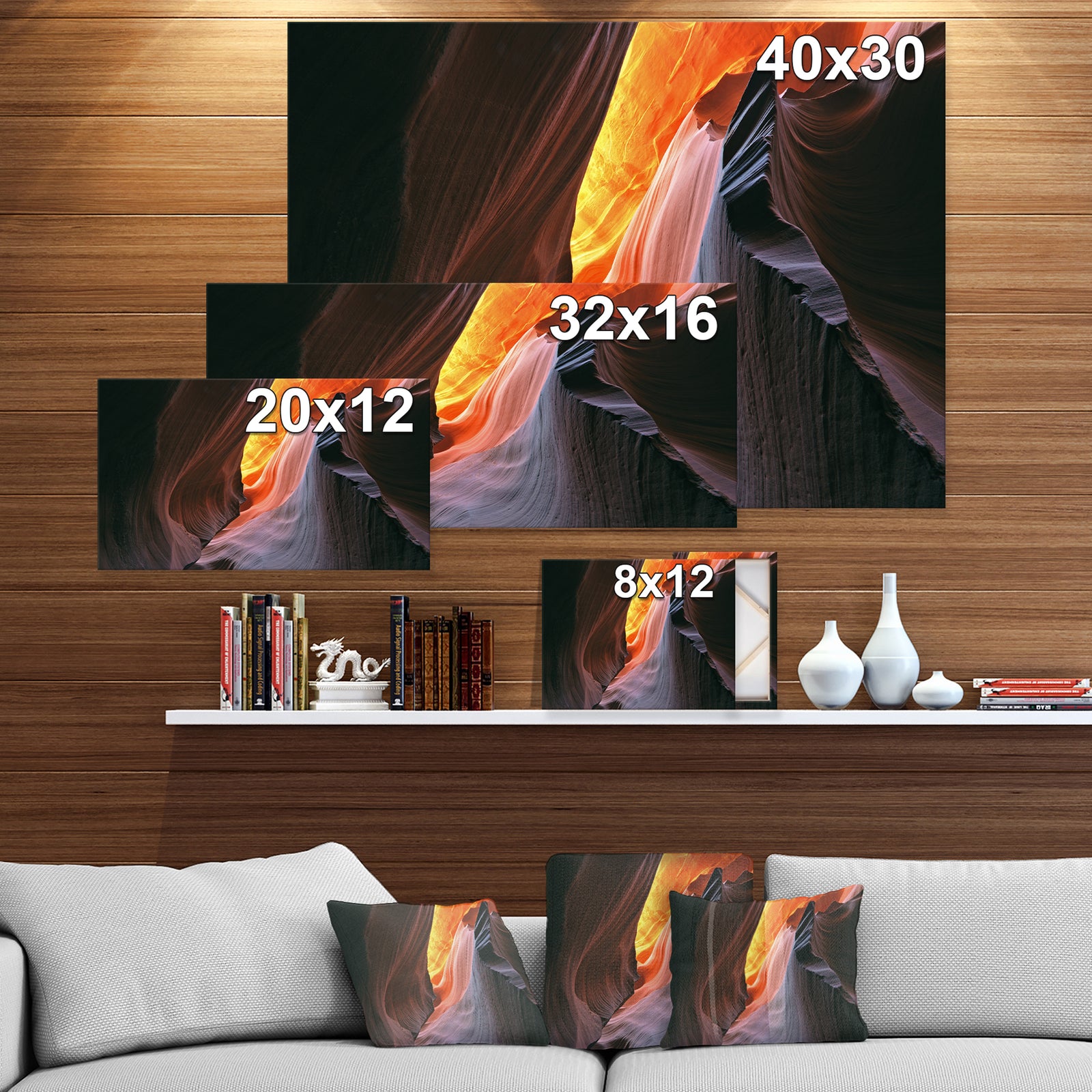 North America Antelope Canyon - Canyon Photography on wrapped canvas