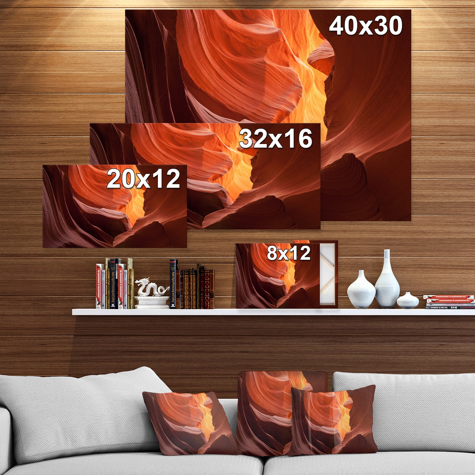 Lower Antelope Slot Canyon - Canyon Photography on wrapped canvas