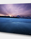 Winter lake - Lake Landscapes Photographic on wrapped Canvas