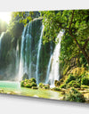 Spring Waterfall in Vietnam - Lake Landscapes Photographic on wrapped Canvas