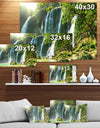 Spring Waterfall in Vietnam - Lake Landscapes Photographic on wrapped Canvas