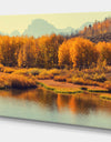 Glacier National park - Lake Landscapes Photographic on wrapped Canvas