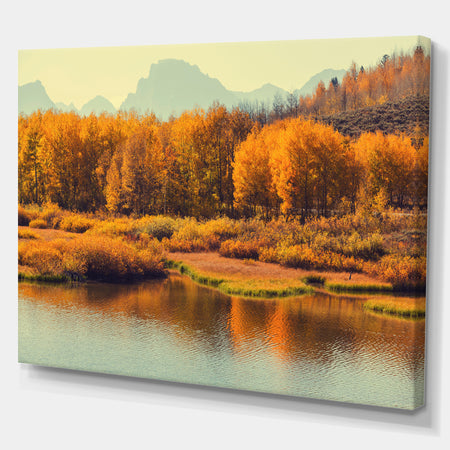 Glacier National park - Lake Landscapes Photographic on wrapped Canvas