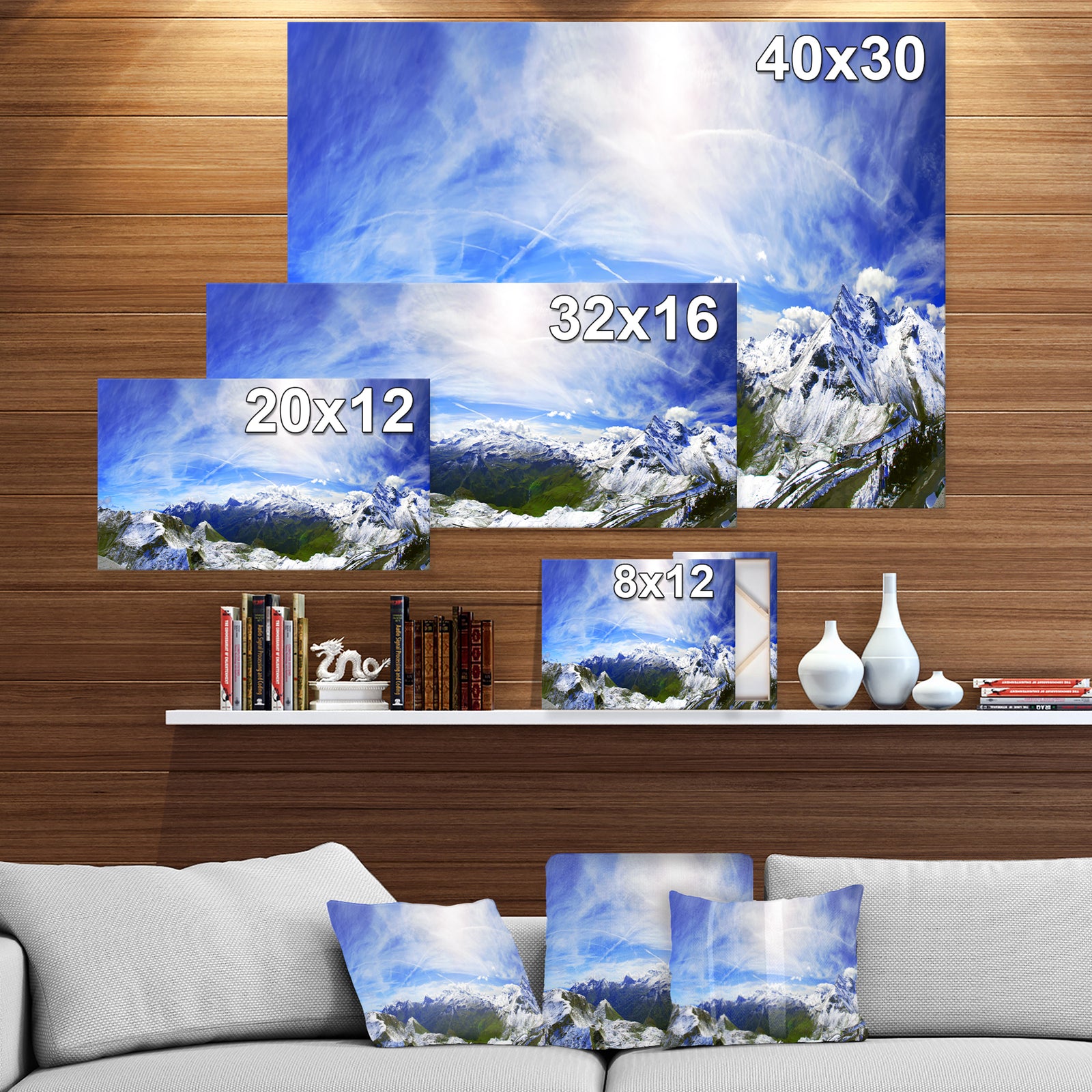 Alpine Grosslockner Panorama - Landscapes Photography on wrapped canvas