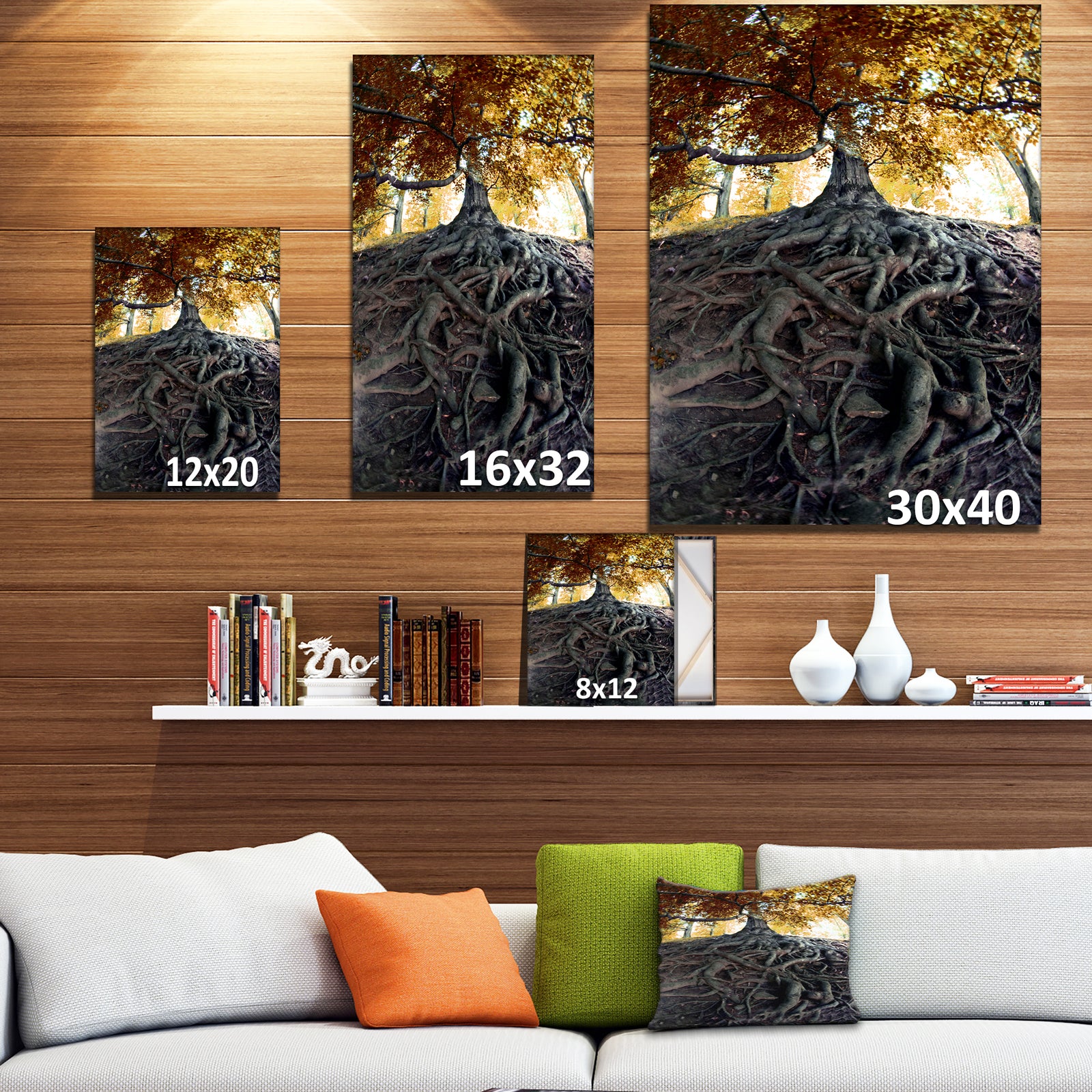 Old Tree in Czech Forest - Landscapes Contemporary on wrapped canvas