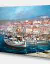 Port in The City of Venice Italy - Nautical Painting Print on Wrapped Canvas