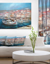 Port in The City of Venice Italy - Nautical Painting Print on Wrapped Canvas