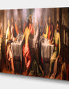 Leonardo De Vinci Classic Last Supper - People Contemporary on wrapped canvas