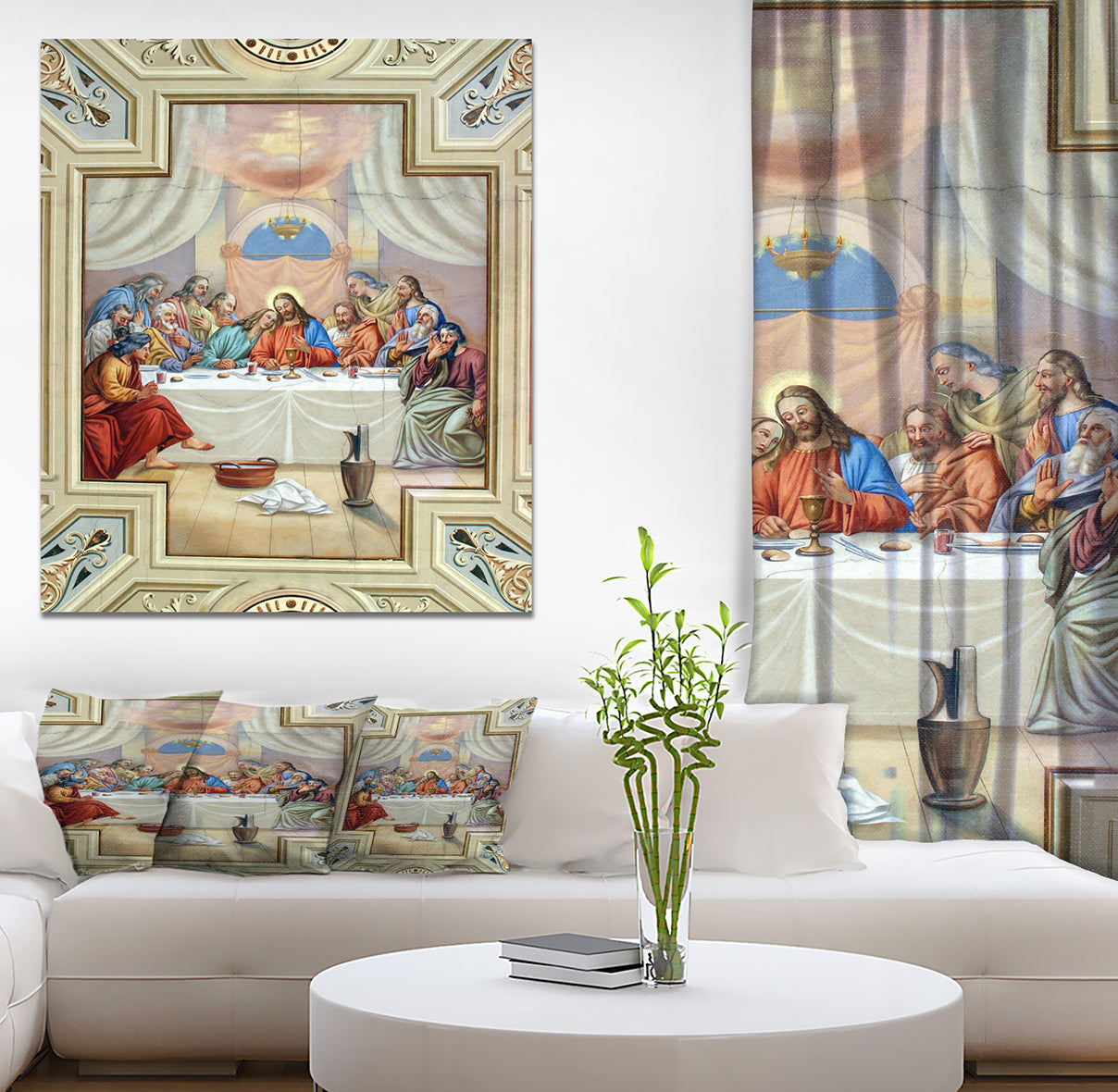Last Supper - People Art on wrapped canvas