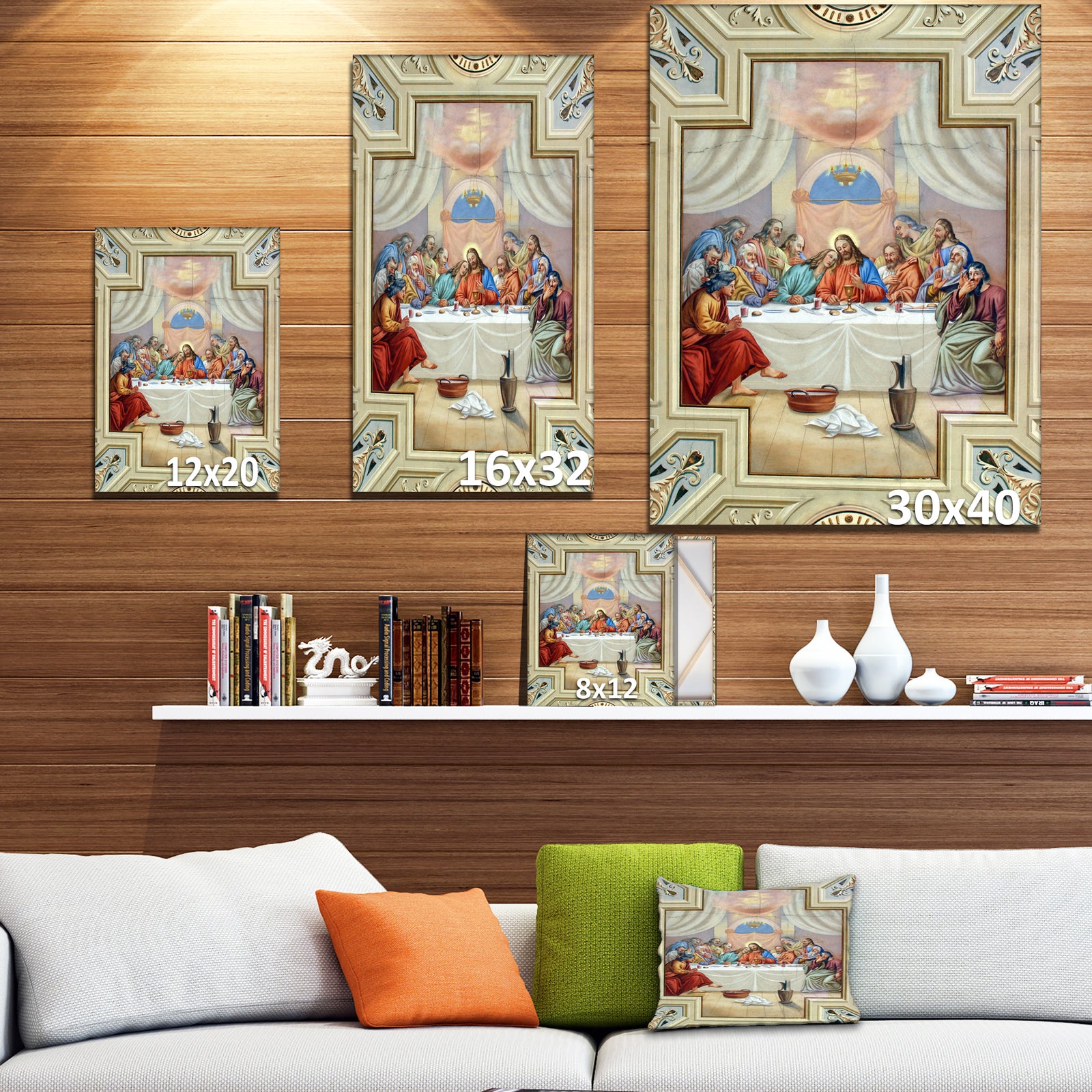 Last Supper - People Art on wrapped canvas