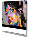 Woman Portrait Emotion - Glamour Painting Print on Wrapped Canvas