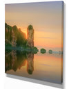 Sunset in Colorful Sky - Landscapes Sea & Shore Photographic on wrapped Canvas