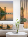 Sunset in Colorful Sky - Landscapes Sea & Shore Photographic on wrapped Canvas