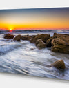 Sunrise in Palm Coast - Landscapes Sea & Shore Photographic on wrapped Canvas