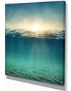 Underwater Abstract - Abstract Sea & Shore Photographic on wrapped Canvas