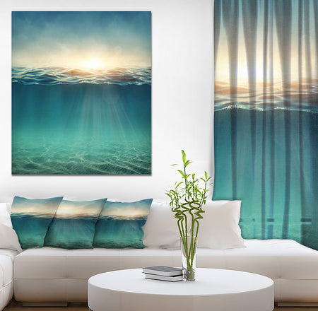Underwater Abstract - Abstract Sea & Shore Photographic on wrapped Canvas
