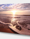 Beautiful beach sunset in tropical Ocean - Sea & Shore Photography on wrapped Canvas