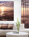 Beach Sunset in Tropical Ocean Water - Sea & Shore Photography on wrapped Canvas