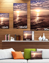 Beach Sunset in Tropical Ocean Water - Sea & Shore Photography on wrapped Canvas