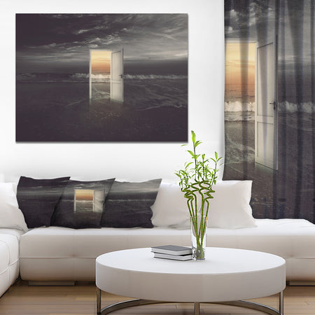 Open door into the colorful sunset - Sea & Shore Photography on wrapped Canvas
