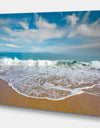 Beautiful Waves in Cloudy Sky - Sea & Shore Photography on wrapped Canvas