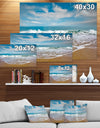 Beautiful Waves in Cloudy Sky - Sea & Shore Photography on wrapped Canvas