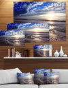 Sunset in Tropical Ocean Water - Sea & Shore Photography on wrapped Canvas