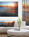 Sunrise by the pier - Sea & Shore Photography on wrapped Canvas