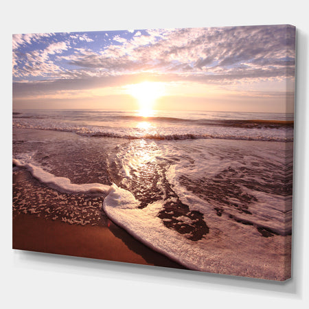Sunrise at the Beach - Sea & Shore Photography on wrapped Canvas