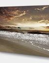 Meet the Sunrise at Hollant beach - Sea & Shore Photography on wrapped Canvas