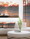 Open Bible in Cloudy Sunset - Sea & Shore Contemporary on wrapped Canvas