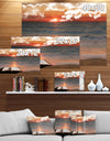 Open Bible in Cloudy Sunset - Sea & Shore Contemporary on wrapped Canvas