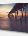 Sunrise in Fishing Pier - Sea & Shore Photography on wrapped Canvas