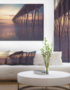 Sunrise in Fishing Pier - Sea & Shore Photography on wrapped Canvas