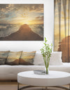 Devided ocean in Sunset - Sea & Shore Photography on wrapped Canvas