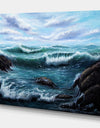 Ocean shore view - Sea & Shore Photography on Wrapped Canvas